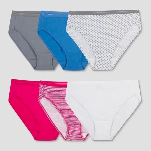 Women's Hi-Cuts 6-Pack - Fruit of the Loom (Colors May Vary) 8 - Picture 1 of 4